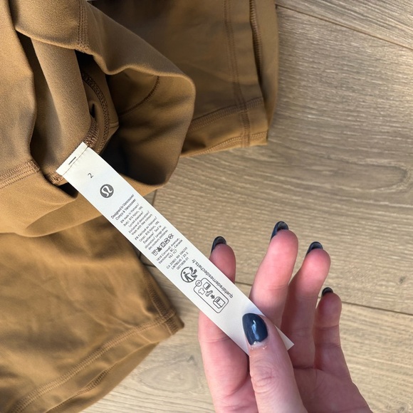 NWT Lululemon Align High-Rise Short 6" All Spice Tan Brown Size 2 - Picture 6 of 6